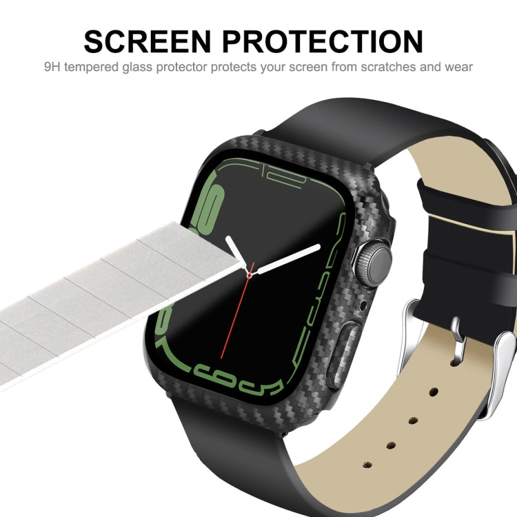 For Apple Watch Series 9 / 8 / 7 41mm ENKAY Hat-Prince Waterproof Full Coverage PC Frame + 9H Tempered Glass Case, For Apple Watch Series 7＆8 41mm, For Apple Watch Series 7＆8 45mm
