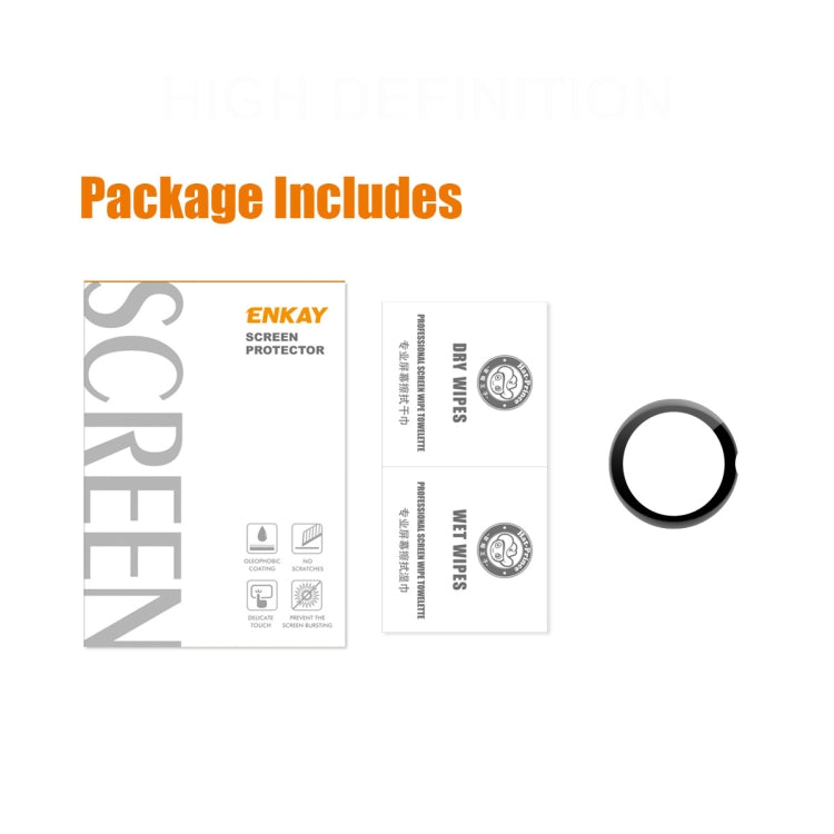 For Google Pixel Watch ENKAY 3D Full Coverage Soft PC Edge + PMMA HD Screen Protector Film, 1pcs, 2pcs, 5pcs, 10pcs
