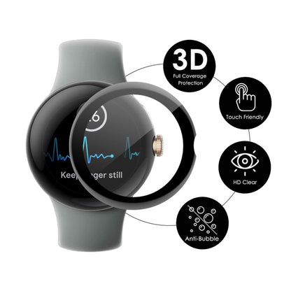 For Google Pixel Watch ENKAY 3D Full Coverage Soft PC Edge + PMMA HD Screen Protector Film, 1pcs, 2pcs, 5pcs, 10pcs