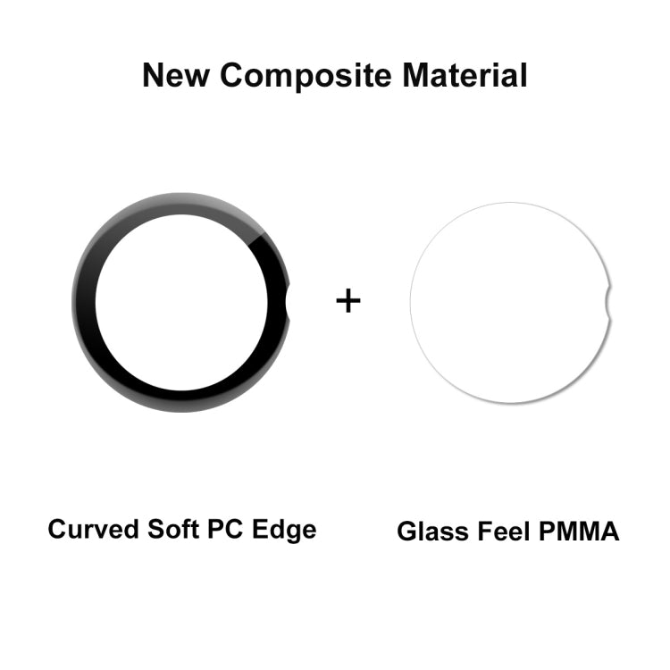 For Google Pixel Watch ENKAY 3D Full Coverage Soft PC Edge + PMMA HD Screen Protector Film, 1pcs, 2pcs, 5pcs, 10pcs