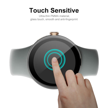 For Google Pixel Watch ENKAY 3D Full Coverage Soft PC Edge + PMMA HD Screen Protector Film, 1pcs, 2pcs, 5pcs, 10pcs