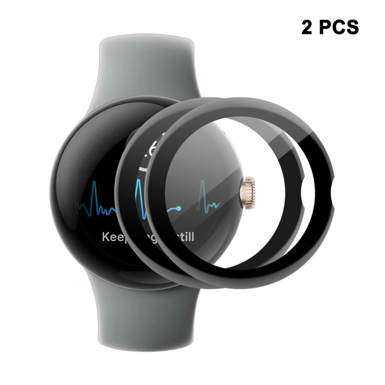 For Google Pixel Watch ENKAY 3D Full Coverage Soft PC Edge + PMMA HD Screen Protector Film, 1pcs, 2pcs, 5pcs, 10pcs