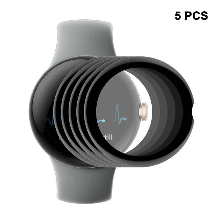 For Google Pixel Watch ENKAY 3D Full Coverage Soft PC Edge + PMMA HD Screen Protector Film, 1pcs, 2pcs, 5pcs, 10pcs