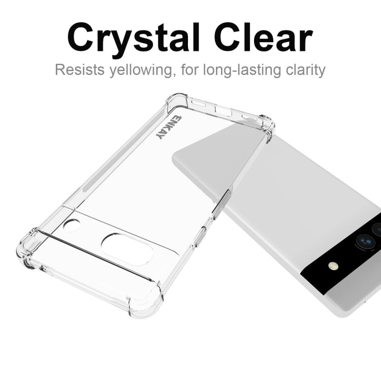 For Google Pixel 7A ENKAY Hat-Prince Clear TPU Shockproof Phone Case, For Google Pixel 7A