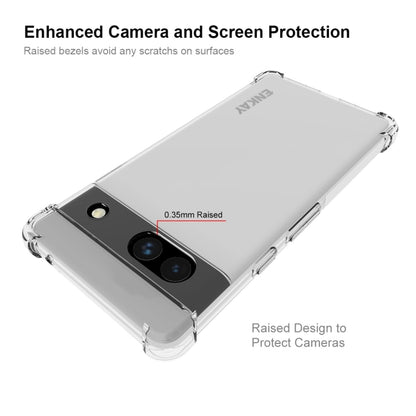 For Google Pixel 7A ENKAY Hat-Prince Clear TPU Shockproof Phone Case, For Google Pixel 7A