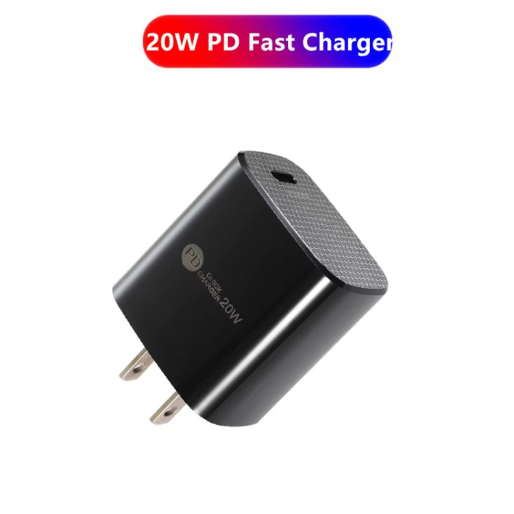 PD11 Mini Single Port PD3.0 USB-C / Type-C 20W Fast Charger for iPhone / iPad Series, US Plug, US Plug