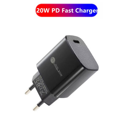 PD11 Mini Single Port PD3.0 USB-C / Type-C 20W Fast Charger for iPhone / iPad Series, EU Plug, EU Plug