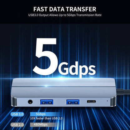 JUNSUNMAY 8 in 1 Type-C to 4K HDMI + VGA Docking Station Adapter PD Quick Charge Hub, JSM-HUB013