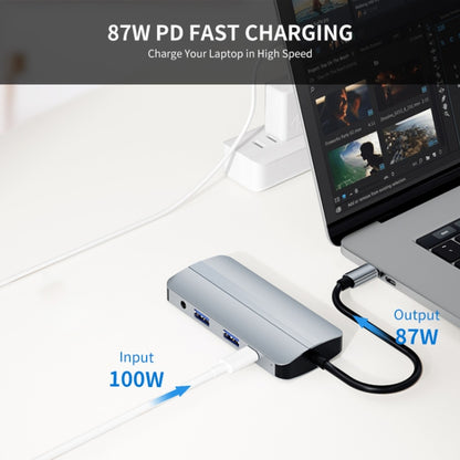 JUNSUNMAY 8 in 1 Type-C to 4K HDMI + VGA Docking Station Adapter PD Quick Charge Hub, JSM-HUB013