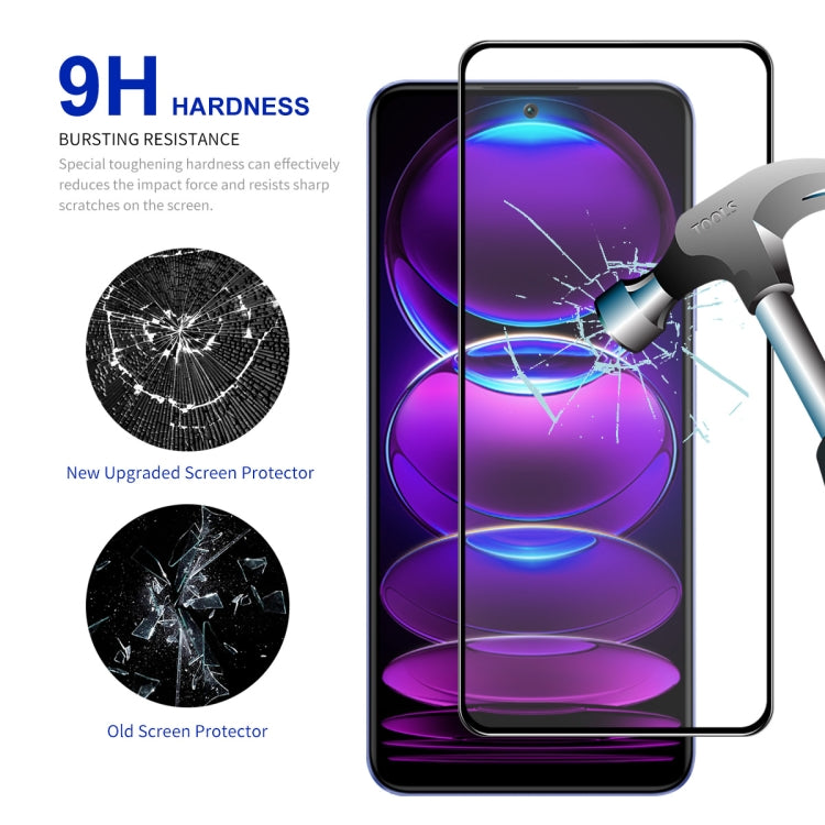 For Xiaomi Redmi Note 12 Pro+ ENKAY Full Glue 0.26mm 9H 2.5D Tempered Glass Full Film, For Xiaomi Redmi Note 12 Pro+(1pc), For Xiaomi Redmi Note 12 Pro+(2pcs), For Xiaomi Redmi Note 12 Pro+(5pcs), For Xiaomi Redmi Note 12 Pro+(10pcs)