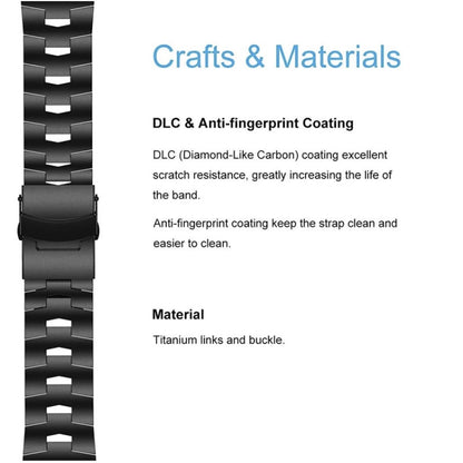 22mm Titanium Alloy Quick Release Watch Band, For Garmin Fenix 7, For Garmin Fenix 7 Solar, For Garmin Fenix 7 Sapphire Solar, For Garmin EPIX Gen 2, For Garmin Instinct 2, For Garmin Instinct, For Garmin Descent G1, For Garmin Approach S62            ...