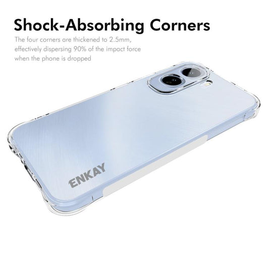 ENKAY Hat-Prince Transparent TPU Shockproof Phone Case, For vivo T5 Pro 5G Global, For vivo V70 5G Global, For vivo Y400 Pro 5G Global, For vivo iQOO 13, For vivo Y28s 5G Global, For vivo X100 Ultra 5G, For vivo Y38 5G, For vivo V30e 5G, For vivo Y03 4...