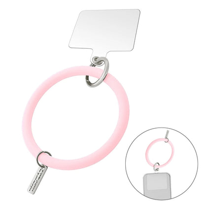 JUNSUNMAY Silicone Bracelet Mobile Phone Lanyard Loop Anti-lost Wrist Rope Universal for Phone Case