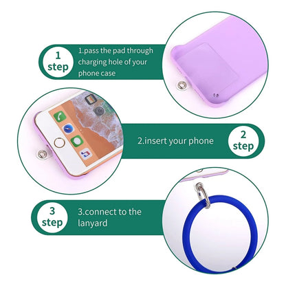 JUNSUNMAY Silicone Bracelet Mobile Phone Lanyard Loop Anti-lost Wrist Rope Universal for Phone Case