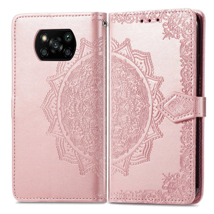 Mandala Flower Embossed Leather Phone Case, For Xiaomi Poco X3 Pro, For Xiaomi Poco X4 GT, For Xiaomi Redmi Note 10S, For Asus Zenfone 9, For vivo T2X 5G, For vivo V23 5G, For vivo X80 Lite, For vivo X80 Pro