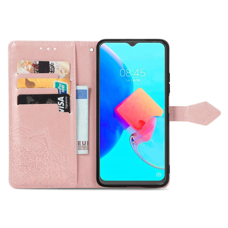 Mandala Flower Embossed Leather Phone Case, For Xiaomi Poco X3 Pro, For Xiaomi Poco X4 GT, For Xiaomi Redmi Note 10S, For Asus Zenfone 9, For vivo T2X 5G, For vivo V23 5G, For vivo X80 Lite, For vivo X80 Pro