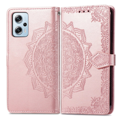 Mandala Flower Embossed Leather Phone Case, For Xiaomi Poco X4 GT, For Xiaomi Redmi Note 10S, For Asus Zenfone 9, For vivo T2X 5G, For vivo V23 5G, For vivo X80 Lite, For vivo X80 Pro