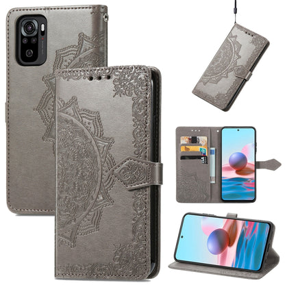 Mandala Flower Embossed Leather Phone Case, For Xiaomi Poco X4 GT, For Xiaomi Redmi Note 10S, For Asus Zenfone 9, For vivo T2X 5G, For vivo V23 5G, For vivo X80 Lite, For vivo X80 Pro