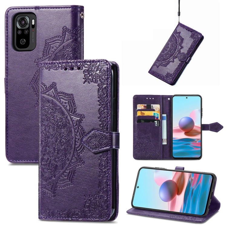 Mandala Flower Embossed Leather Phone Case, For Xiaomi Poco X3 Pro, For Xiaomi Poco X4 GT, For Xiaomi Redmi Note 10S, For Asus Zenfone 9, For vivo T2X 5G, For vivo V23 5G, For vivo X80 Lite, For vivo X80 Pro