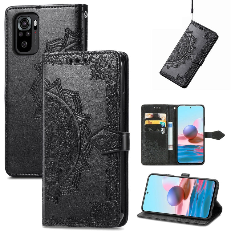 Mandala Flower Embossed Leather Phone Case, For Xiaomi Poco X3 Pro, For Xiaomi Poco X4 GT, For Xiaomi Redmi Note 10S, For Asus Zenfone 9, For vivo T2X 5G, For vivo V23 5G, For vivo X80 Lite, For vivo X80 Pro