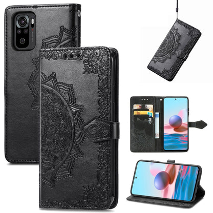 Mandala Flower Embossed Leather Phone Case, For Xiaomi Poco X4 GT, For Xiaomi Redmi Note 10S, For Asus Zenfone 9, For vivo T2X 5G, For vivo V23 5G, For vivo X80 Lite, For vivo X80 Pro