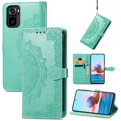 Mandala Flower Embossed Leather Phone Case, For Xiaomi Poco X4 GT, For Xiaomi Redmi Note 10S, For Asus Zenfone 9, For vivo T2X 5G, For vivo V23 5G, For vivo X80 Lite, For vivo X80 Pro