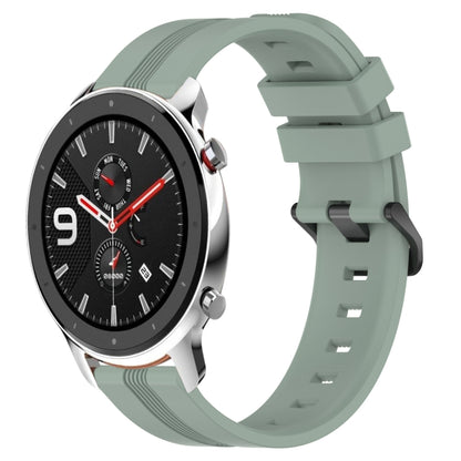 22mm Concave Striped Slicone Watch Band, For Amazfit GTR 4, For Amazfit GTR 3, For Amazfit GTR 3 Pro, For Amazfit GTR 2e, For Amazfit GTR 2, For Amazfit 3, For Amazfit GTR 47mm