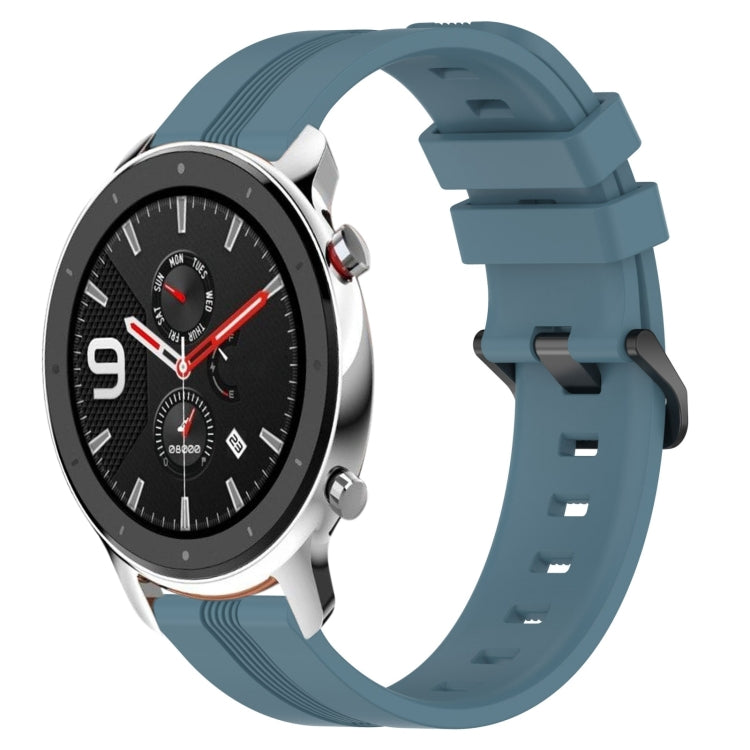 22mm Concave Striped Slicone Watch Band, For Amazfit GTR 4, For Amazfit GTR 3, For Amazfit GTR 3 Pro, For Amazfit GTR 2e, For Amazfit GTR 2, For Amazfit 3, For Amazfit GTR 47mm
