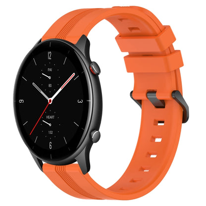 22mm Concave Striped Slicone Watch Band, For Amazfit GTR 4, For Amazfit GTR 3, For Amazfit GTR 3 Pro, For Amazfit GTR 2e, For Amazfit GTR 2, For Amazfit 3, For Amazfit GTR 47mm