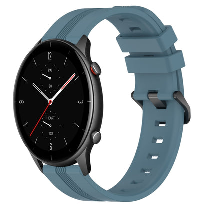 22mm Concave Striped Slicone Watch Band, For Amazfit GTR 4, For Amazfit GTR 3, For Amazfit GTR 3 Pro, For Amazfit GTR 2e, For Amazfit GTR 2, For Amazfit 3, For Amazfit GTR 47mm
