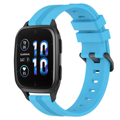 20mm Concave Striped Slicone Watch Band, For Garmin Forerunner 645 Music, For Garmin Forerunner Sq2, For Garmin Forerunner Sq2 Music
