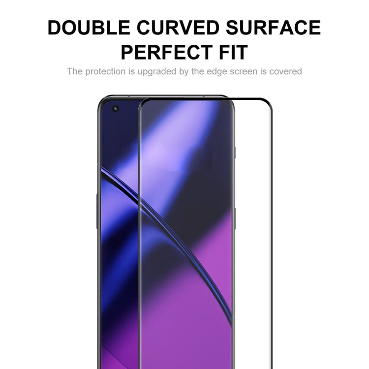 For OnePlus 11 ENKAY Hat-Prince 3D Hot Bending Explosion-proof Full Glue Tempered Glass Film, For OnePlus 11(1pc), For OnePlus 11(2pcs), For OnePlus 11(5pcs)