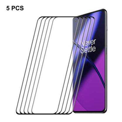 For OnePlus 11 ENKAY Hat-Prince 3D Hot Bending Explosion-proof Full Glue Tempered Glass Film, For OnePlus 11(1pc), For OnePlus 11(2pcs), For OnePlus 11(5pcs)