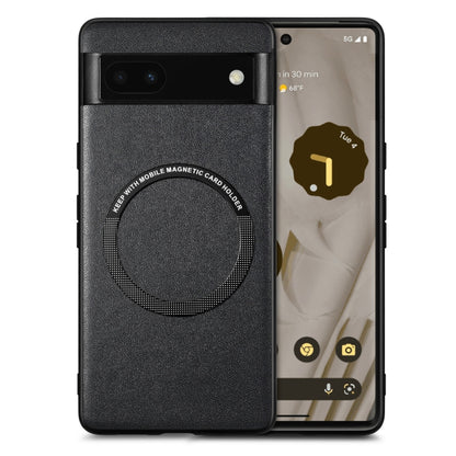 For Google Pixel 6A Solid Color Magsafe Leather Phone Case, For Google Pixel 6A