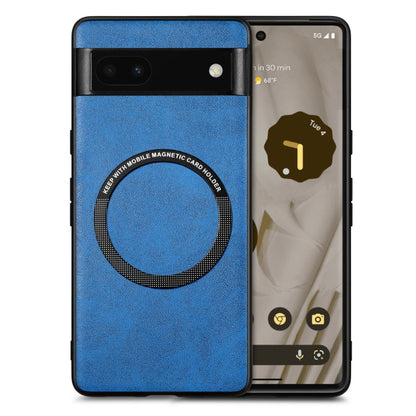 For Google Pixel 6A Solid Color Magsafe Leather Phone Case, For Google Pixel 6A