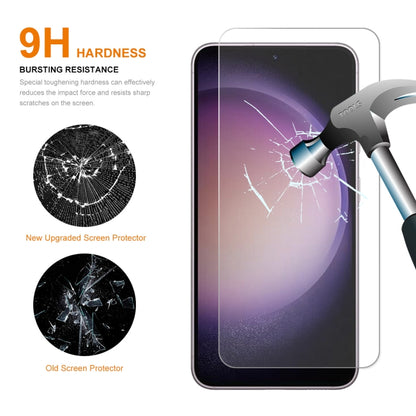 For Samsung Galaxy S23 5G ENKAY Hat-Prince 0.18mm Ultra-thin 9H Tempered Glass Film Support Ultrasonic Fingerprint Unclock, 1pc, 2pcs, 5pcs, 10pcs