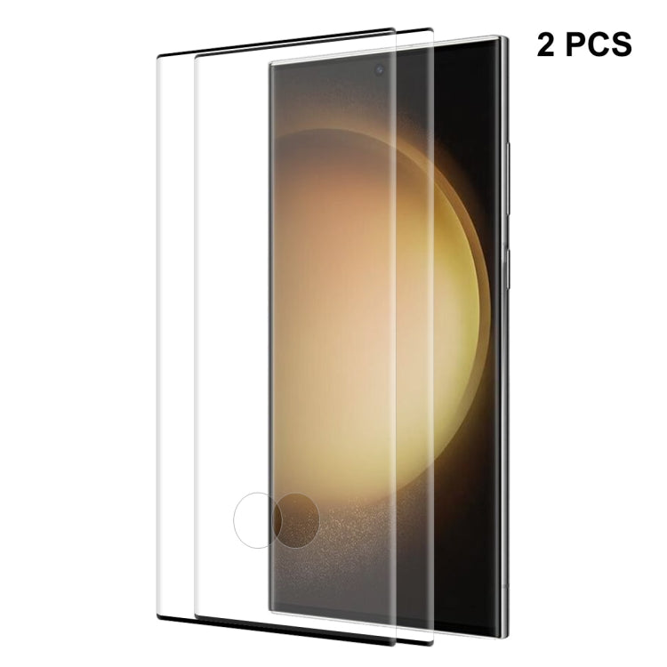 For Samsung Galaxy S23 Ultra 5G ENKAY 3D Hot Bending Explosion-proof Full Tempered Glass Film, 1pc, 2pcs, 5pcs
