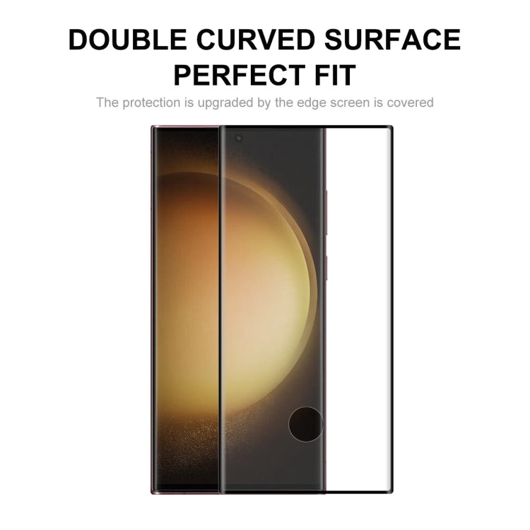 For Samsung Galaxy S23 Ultra  5G ENKAY 3D Full Glue Hot Bending Explosion-proof Full Tempered Glass Film, For Samsung Galaxy S23 Ultra 5G(1pc), For Samsung Galaxy S23 Ultra 5G(2pcs), For Samsung Galaxy S23 Ultra 5G(5pcs)