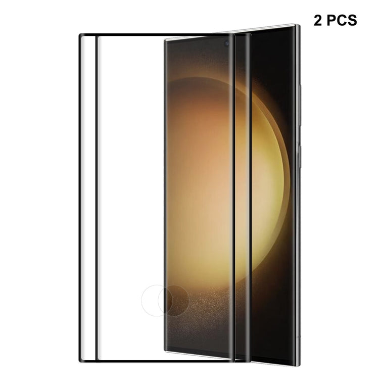 For Samsung Galaxy S23 Ultra  5G ENKAY 3D Full Glue Hot Bending Explosion-proof Full Tempered Glass Film, For Samsung Galaxy S23 Ultra 5G(1pc), For Samsung Galaxy S23 Ultra 5G(2pcs), For Samsung Galaxy S23 Ultra 5G(5pcs)
