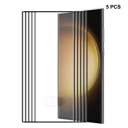 For Samsung Galaxy S23 Ultra  5G ENKAY 3D Full Glue Hot Bending Explosion-proof Full Tempered Glass Film, For Samsung Galaxy S23 Ultra 5G(1pc), For Samsung Galaxy S23 Ultra 5G(2pcs), For Samsung Galaxy S23 Ultra 5G(5pcs)