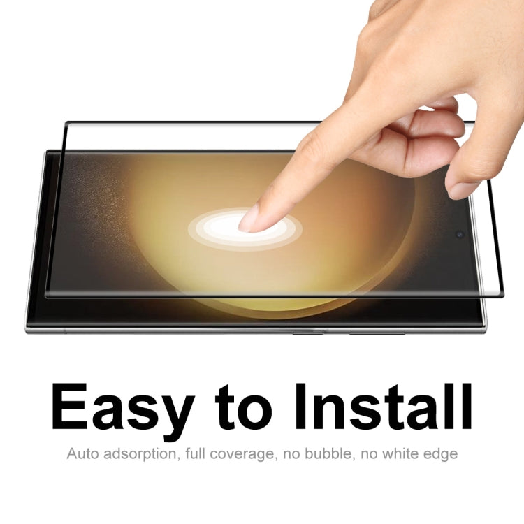 For Samsung Galaxy S23 Ultra 5G ENKAY 3D Full Glue Hot Bending Explosion-proof Full Tempered Glass Film, Support Ultrasonic Fingerprint Unclock, For Samsung Galaxy S23 Ultra 5G(1pc), For Samsung Galaxy S23 Ultra 5G(2pcs)                                ...