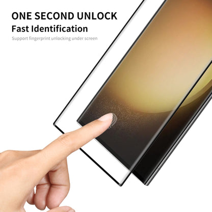 For Samsung Galaxy S23 Ultra 5G ENKAY 3D Full Glue Hot Bending Explosion-proof Full Tempered Glass Film, Support Ultrasonic Fingerprint Unclock, For Samsung Galaxy S23 Ultra 5G(1pc), For Samsung Galaxy S23 Ultra 5G(2pcs)                                ...