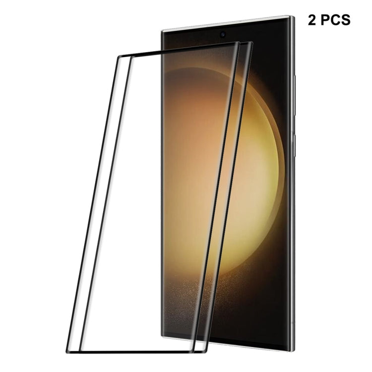 For Samsung Galaxy S23 Ultra 5G ENKAY 3D Full Glue Hot Bending Explosion-proof Full Tempered Glass Film, Support Ultrasonic Fingerprint Unclock, For Samsung Galaxy S23 Ultra 5G(1pc), For Samsung Galaxy S23 Ultra 5G(2pcs)                                ...