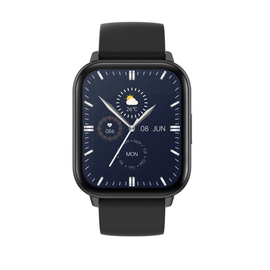 Montre intelligente P56T avec écran couleur de 1,91 pouce, prise en charge de la surveillance de la fréquence cardiaque et de la pression artérielle