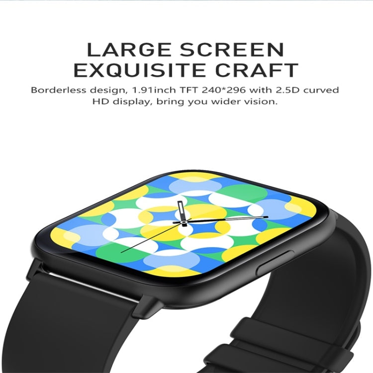 P56T 1.91 inch Color Screen Smart Watch,Support Heart Rate Monitoring / Blood Pressure Monitoring