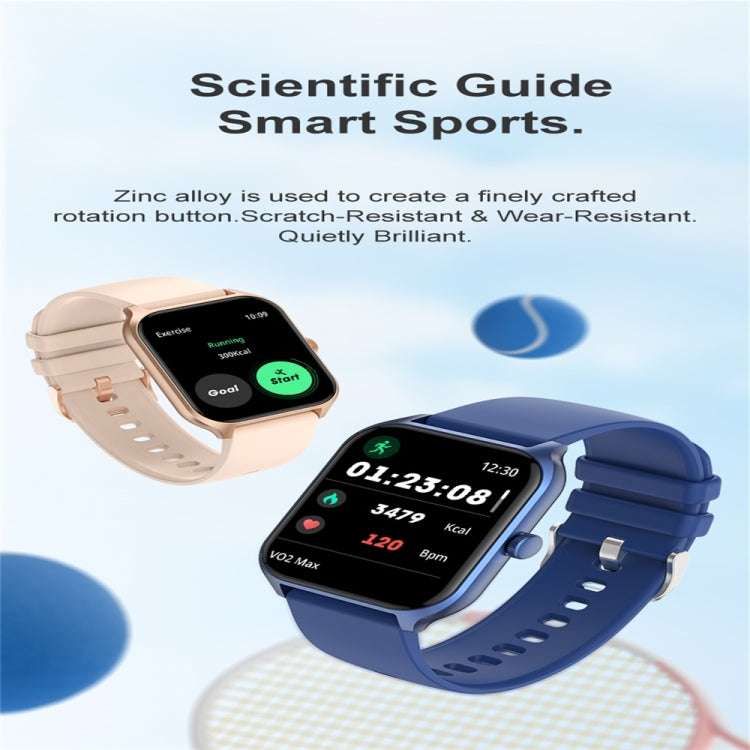 P58 1.96 inch Color Screen Smart Watch Support Heart Rate Monitoring / Blood Pressure Monitoring