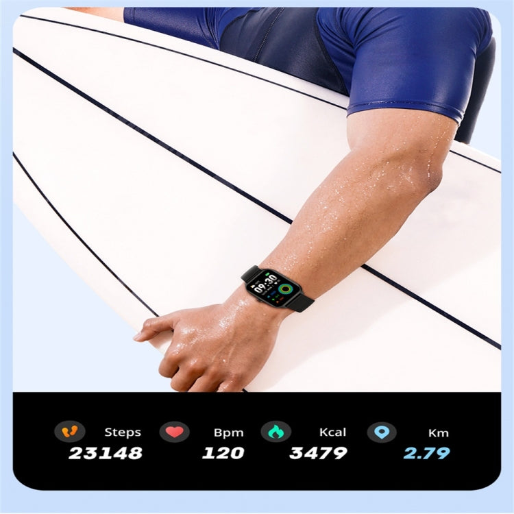 P58 1.96 inch Color Screen Smart Watch Support Heart Rate Monitoring / Blood Pressure Monitoring
