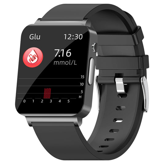 Montre connectée KS03 avec écran couleur 1,72 pouce, prise en charge de la surveillance de la fréquence cardiaque et de la pression artérielle