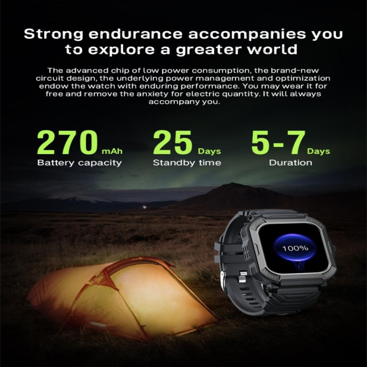 H30 1.91 inch Color Screen Smart Watch,Support Heart Rate Monitoring / Blood Pressure Monitoring