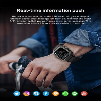 H30 1.91 inch Color Screen Smart Watch,Support Heart Rate Monitoring / Blood Pressure Monitoring